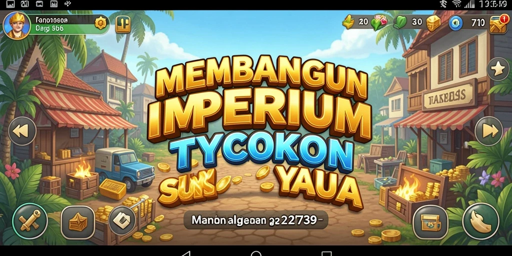 Gameplay Tycoon yang menarik dan penuh strategi.