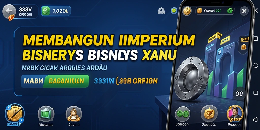 Tampilan gameplay 333V dengan strategi manajemen bisnis yang menarik.