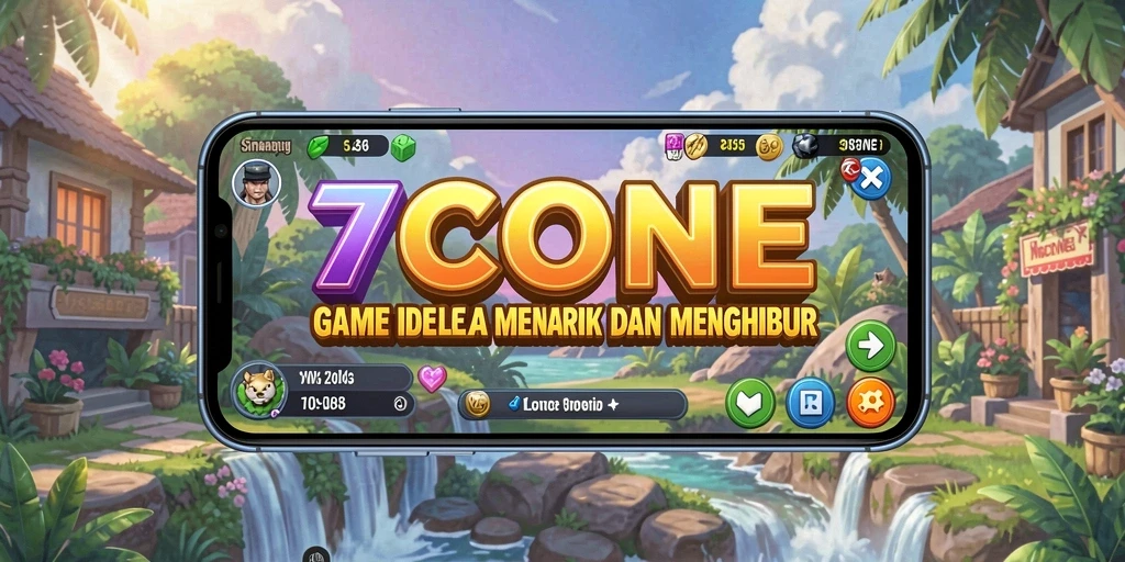 Tampilan gameplay 7CONE dengan elemen Idle yang menarik.