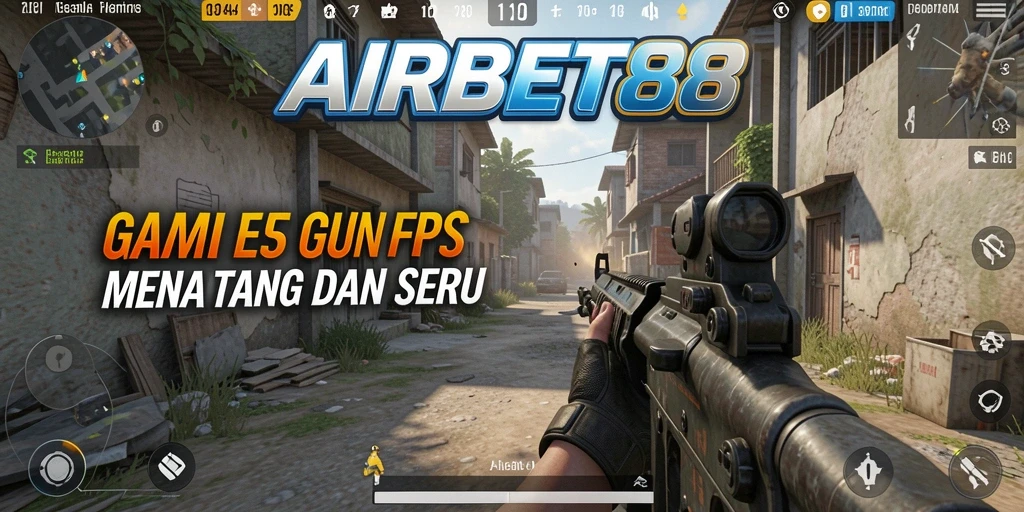 Screenshot dari gameplay intens AIRBET88 dengan aksi tembak-menembak yang memicu adrenalin.
