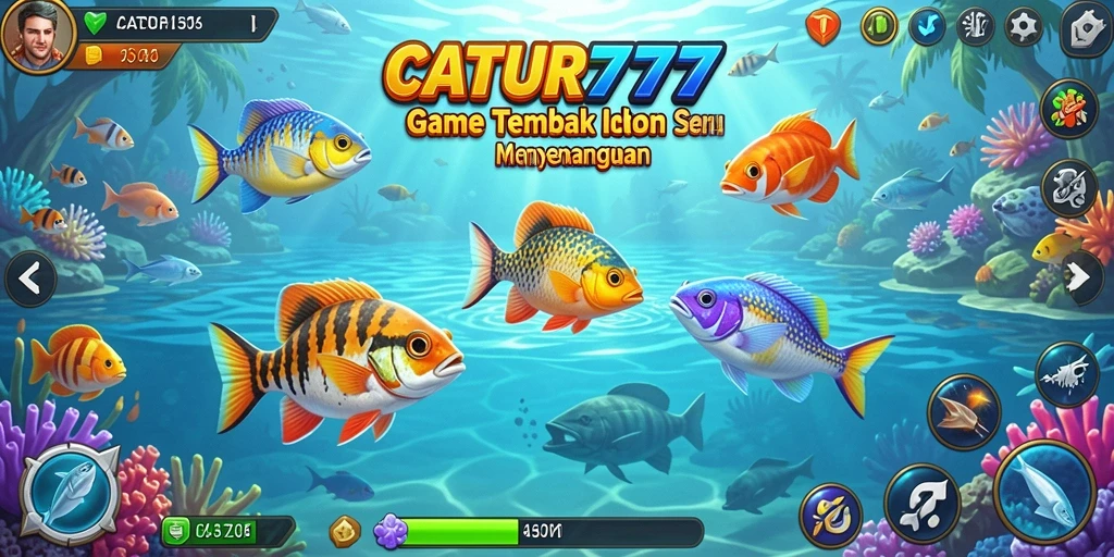Tampilkan gameplay seru menembak ikan di CATUR777.
