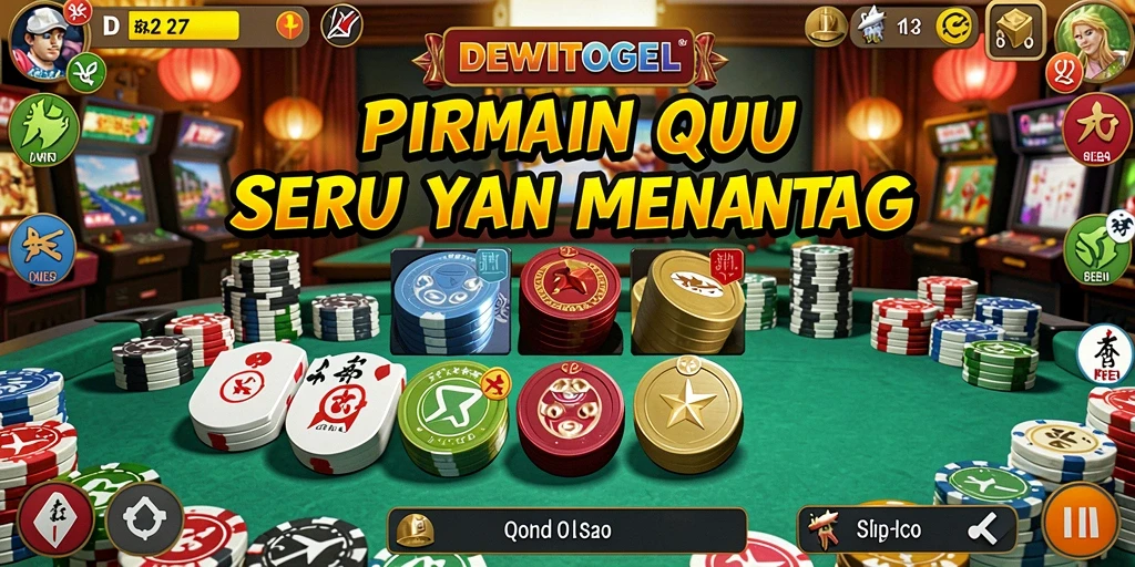 Tampilan gameplay QiuQiu yang menarik di DEWITOGEL.