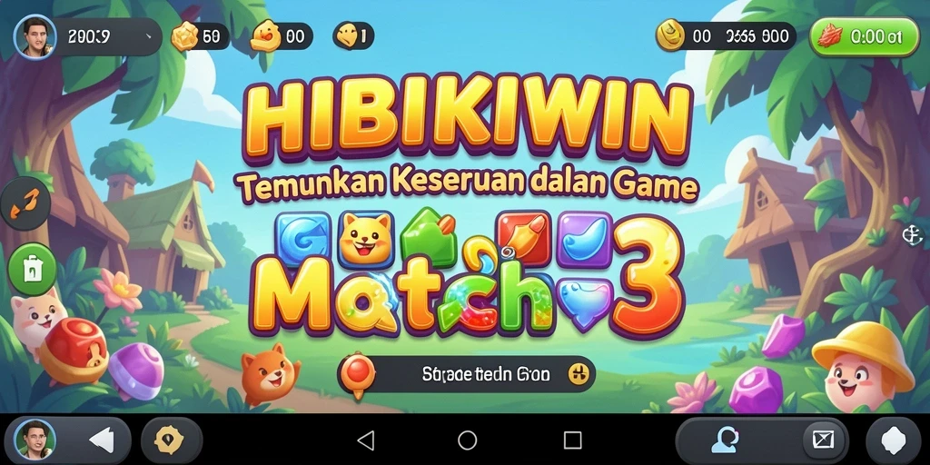 Gameplay HIBIKIWIN yang penuh warna dan seru.