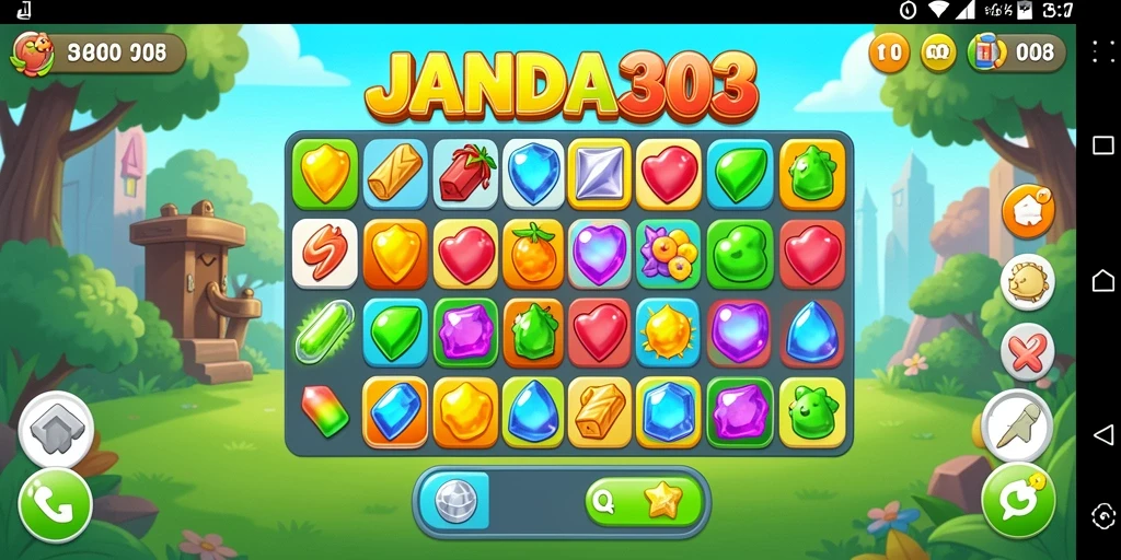 Tampilan menarik gameplay JANDA303 dengan kombinasi warna cerah.