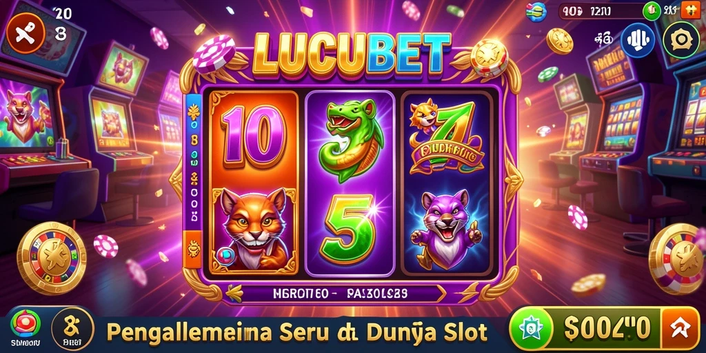 Screenshot LUCUBET menampilkan gameplay yang mengasyikkan dan berwarna-warni.