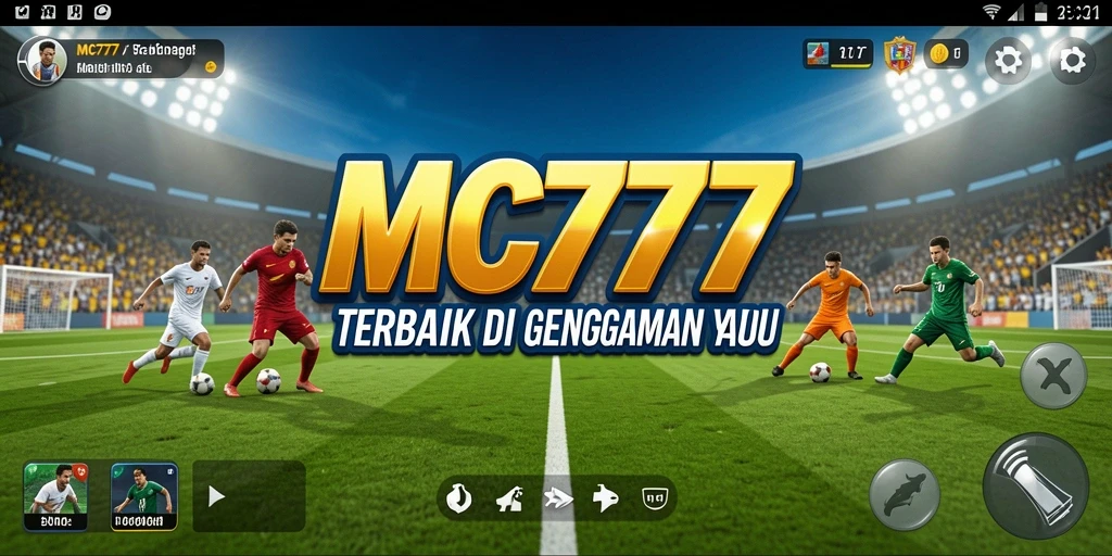 Tampilan gameplay olahraga yang mendebarkan dan penuh aksi di MC777.