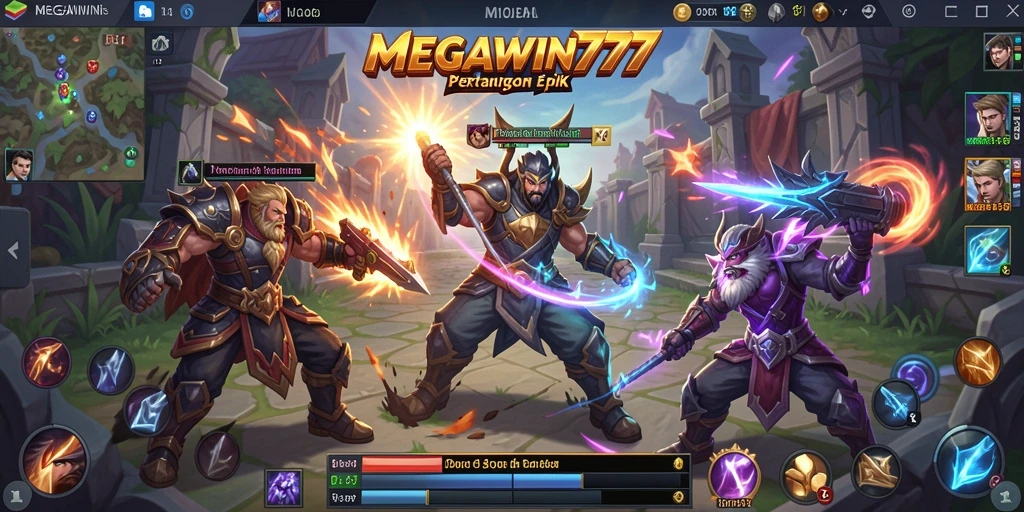 Gameplay seru dan epik di MEGAWIN777 dengan aksi MOBA.