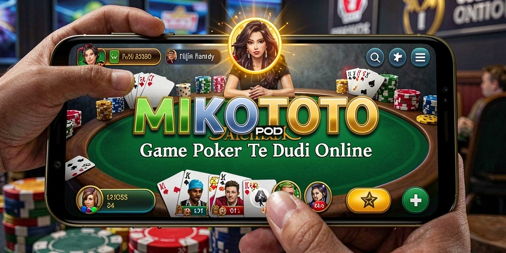 Screenshot gameplay MIKOTOTO dengan tampilan meja Poker.