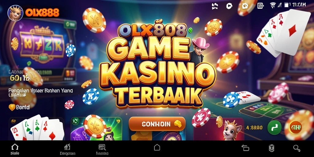 Gameplay OLX888 yang seru dengan berbagai pilihan permainan kasino.