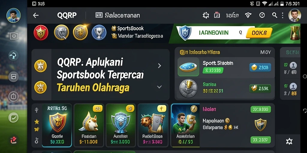 Tampilan utama QQRP dalam aksi taruhan olahraga yang menarik.
