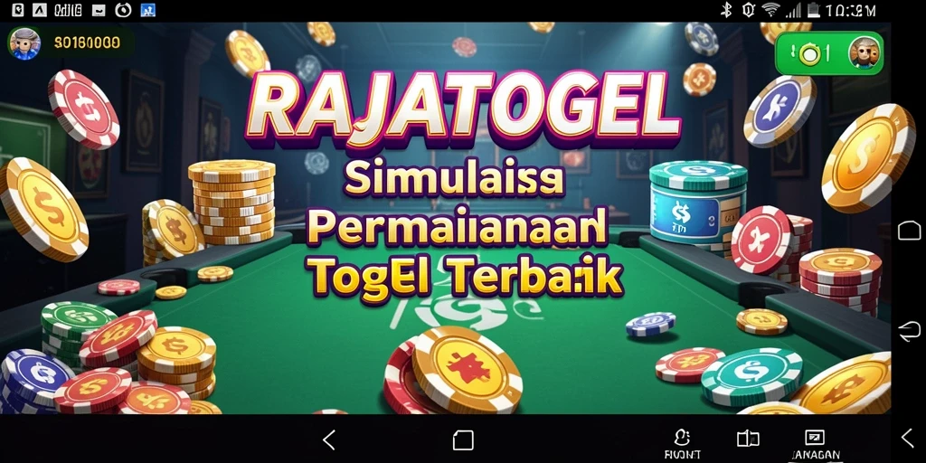 Tampilan gameplay RAJATOGEL menampilkan pengalaman simulasi togel yang menarik.