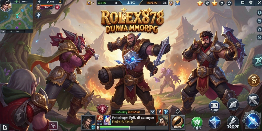 Tangkapan layar gameplay seru dari ROLEX878 dalam petualangan MMORPG.