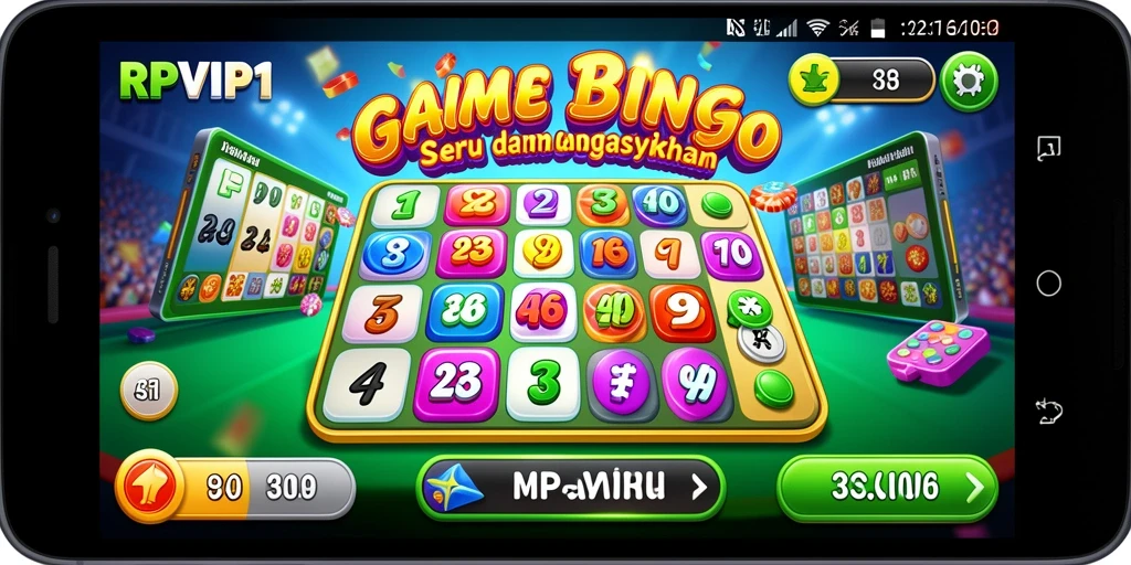 Screenshot gameplay RPVIP1 menampilkan suasana seru permainan Bingo.