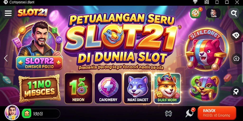 Tampilan gameplay SLOT21 yang menakjubkan dan penuh petualangan.
