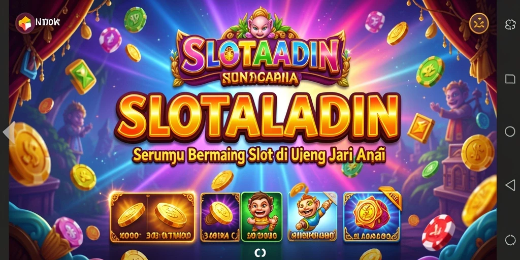 Tangkapan layar utama SLOTALADIN menampilkan gameplay slot yang menarik.