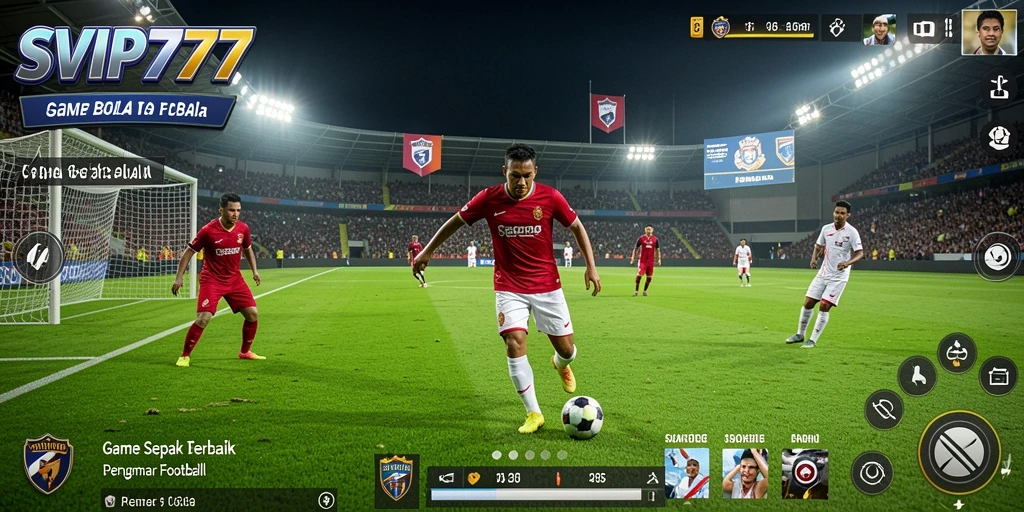 Tampilan gameplay <strong>SVIP777</strong> dengan aksi sepak bola yang mendebarkan.