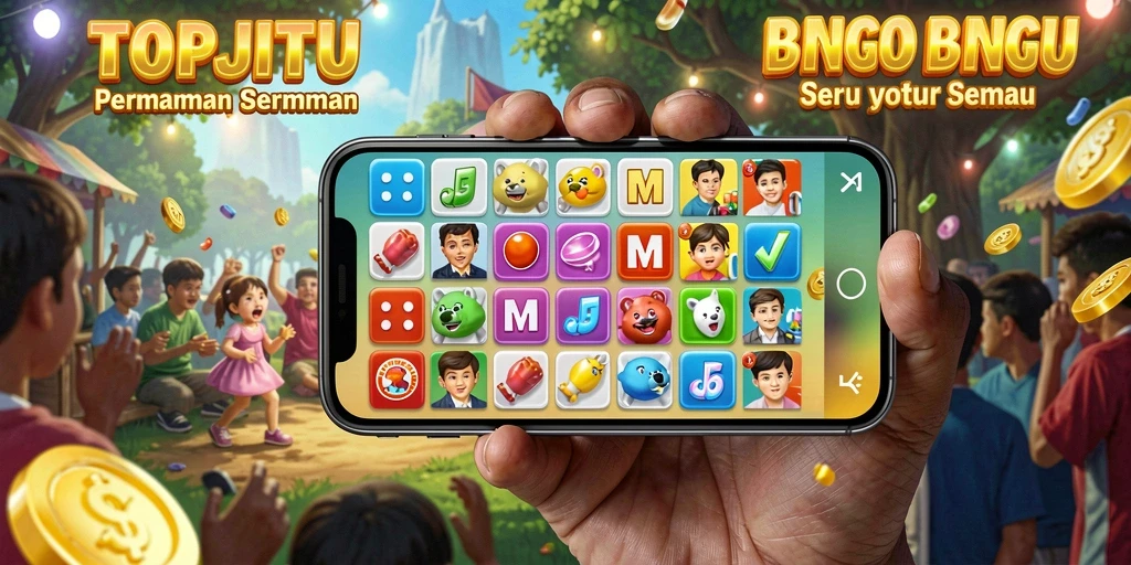 Screenshot gameplay TOPJITU yang menampilkan serunya permainan Bingo.